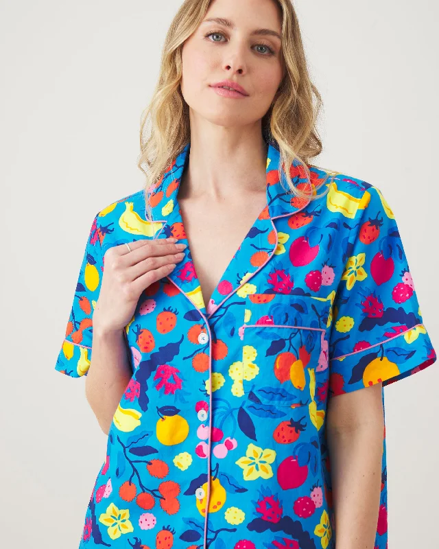 Smoothie Time - Short PJ Set - Tropical Blue