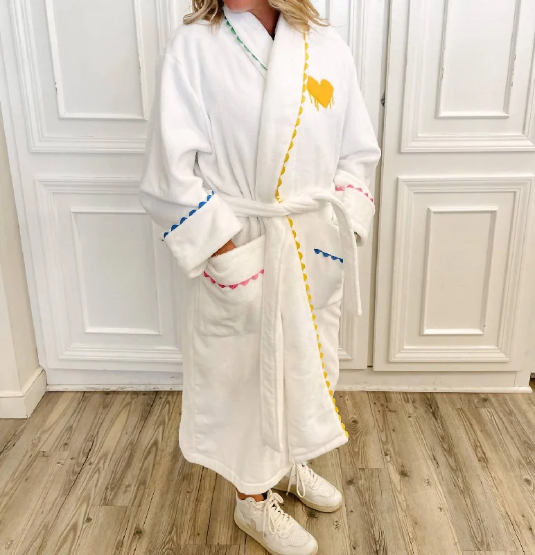 The Funday Robe In New White