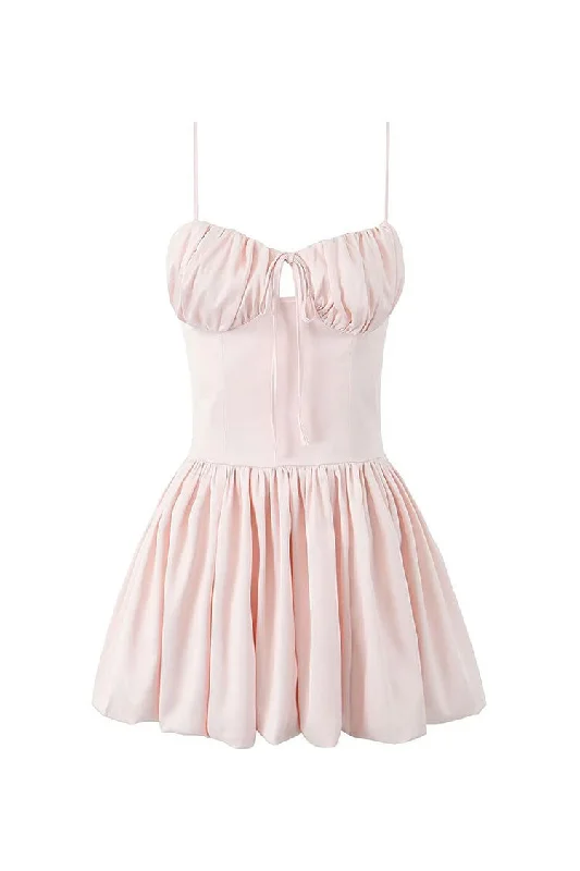 Cute Bow Tie Sweetheart Ruched Bustier Fit & Flare Bubble Mini Sundress Elegant Off-Shoulder Dress Mini Cute Bow Tie Sweetheart Ruched Bustier Fit & Flare Bubble Mini Sundress Elegant Off-Shoulder Dress Mini